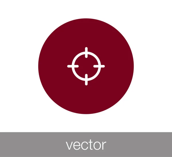Web-Ikone im Visier — Stockvektor