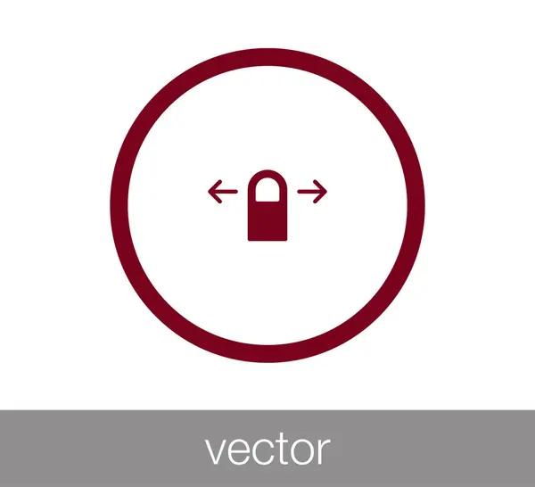 Beröring gest ikonen — Stock vektor