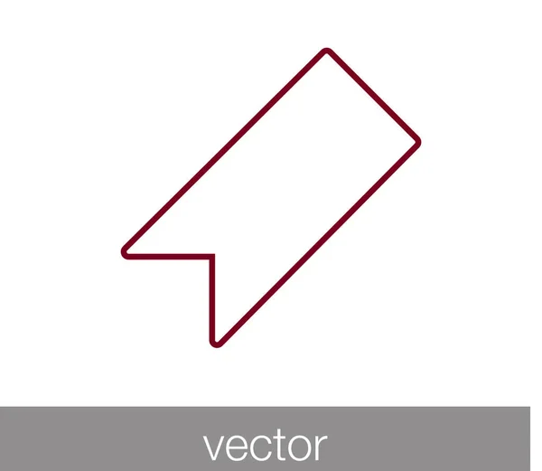 Etiqueta de marcador icono — Vector de stock
