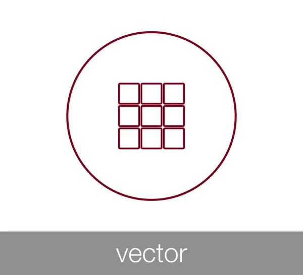 Иконка куба — стоковый вектор