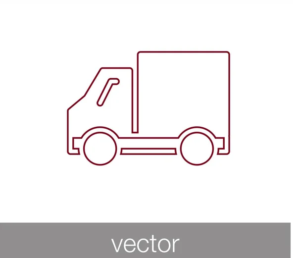Camión entrega icono web — Vector de stock