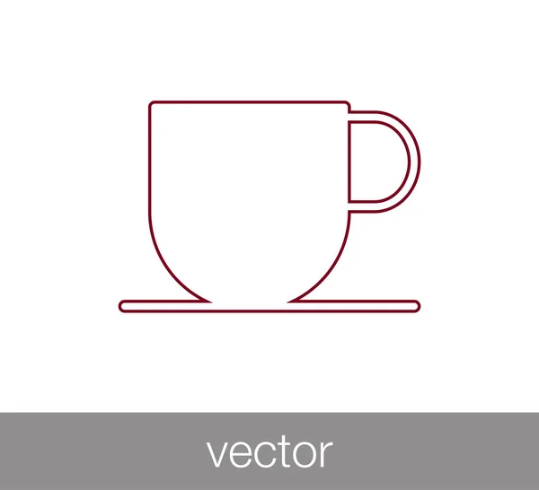 Diseño del icono de la taza — Vector de stock