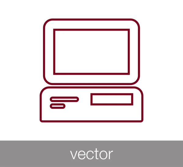 Design der Computer-Ikone — Stockvektor