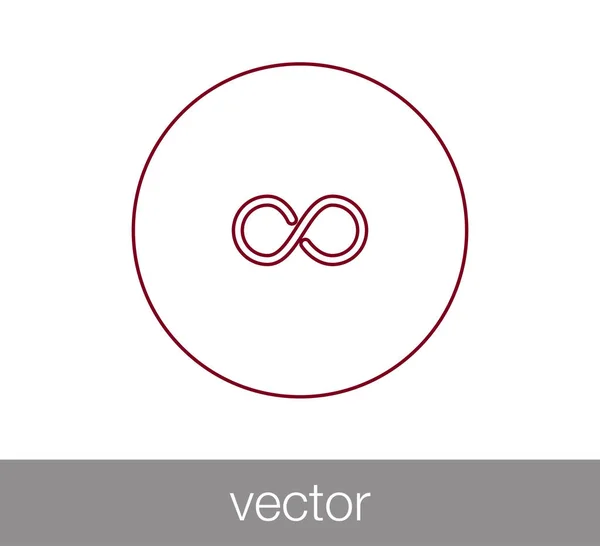 Icono de símbolo infinito . — Vector de stock