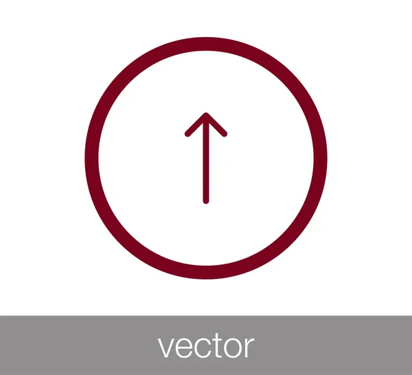 Icono flecha arriba . — Vector de stock