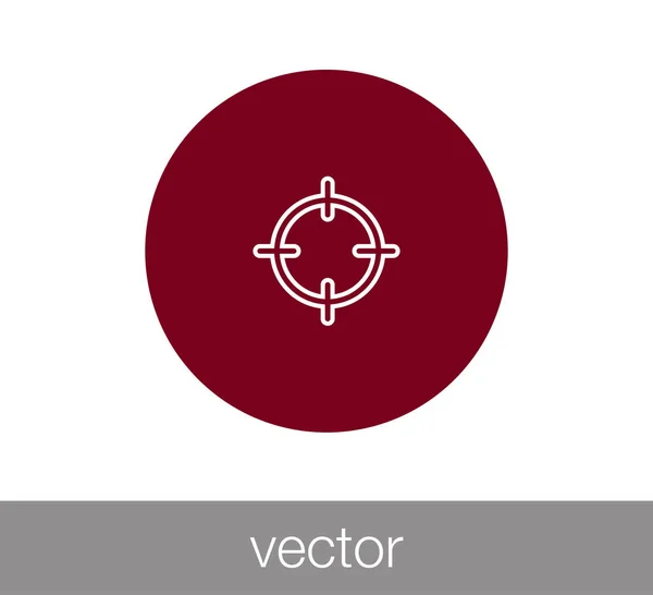 Icono web objetivo — Archivo Imágenes Vectoriales