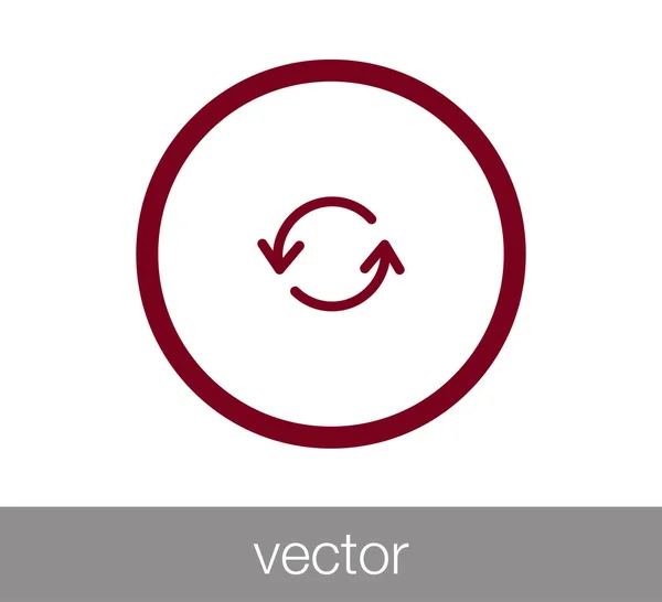 Recargar icono de símbolo . — Vector de stock