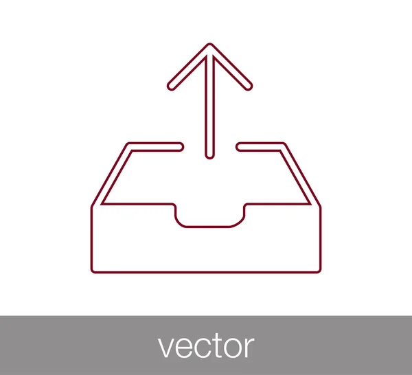 Ícone simples e-mail —  Vetores de Stock