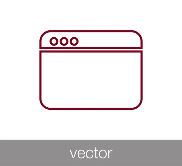 Fenster-Symbol. Programmiersymbol. Codierungssymbol. Code-Fenster-Symbol. br — Stockvektor