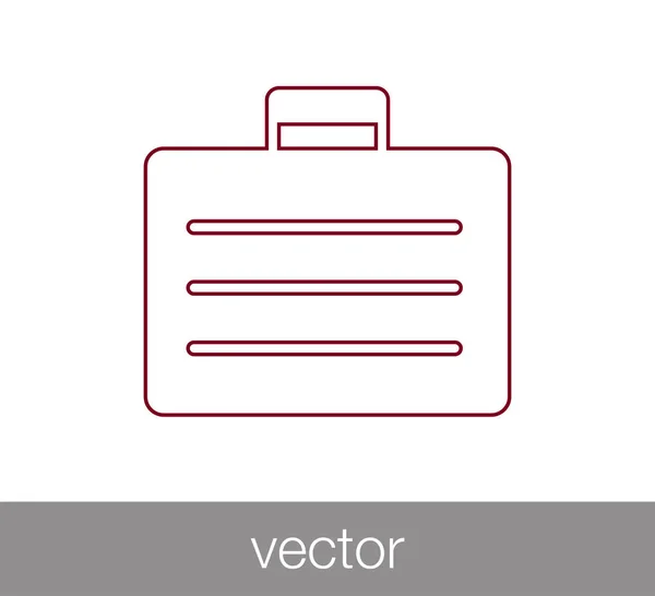 Briefcase web icon. — Stock Vector