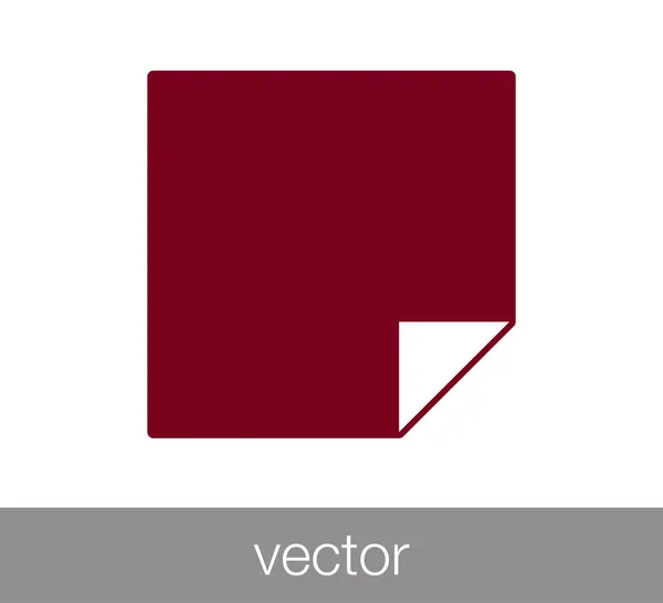 Dokumentum ikon illusztráció — Stock Vector