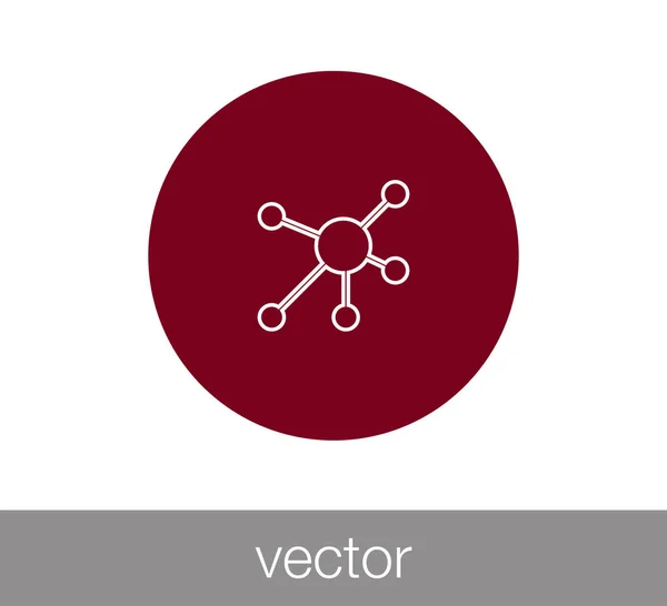 Ilustração ícone de rede . — Vetor de Stock