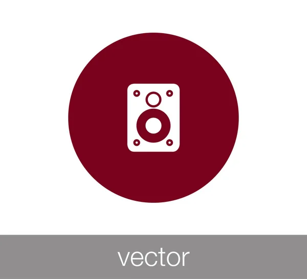 Estéreo más fuerte icono . — Vector de stock