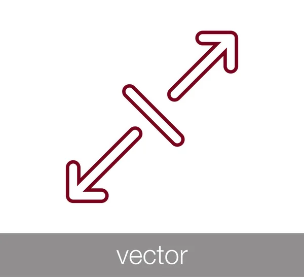 Ícone de ferramenta de escala . — Vetor de Stock