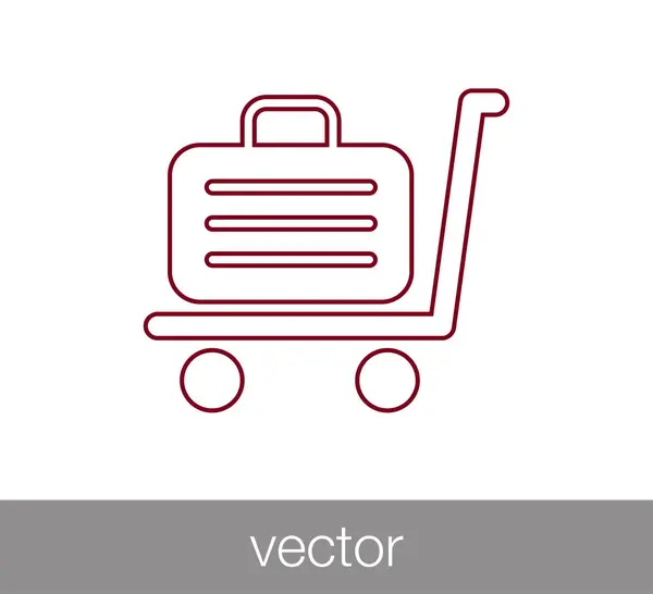 Shopping cart icon — Stock Vector