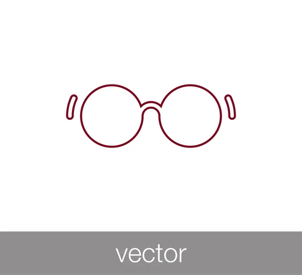 Icono web gafas — Vector de stock