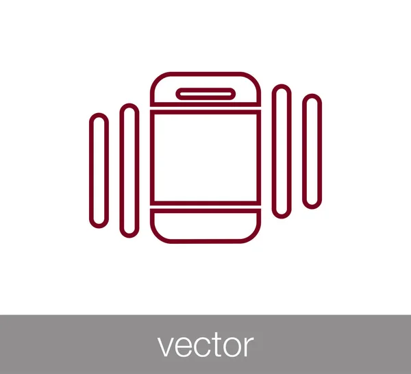 Telefone Flat Icon — Vetor de Stock