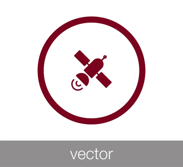 Satellite web icon. — Stock Vector