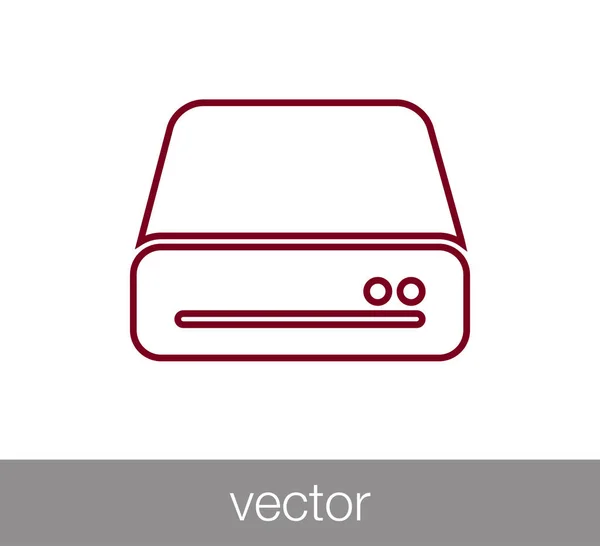 Ilustração do ícone do router . — Vetor de Stock