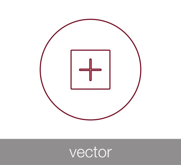 Añadir icono de signo . — Vector de stock