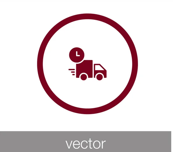 Levering Truck web pictogram — Stockvector