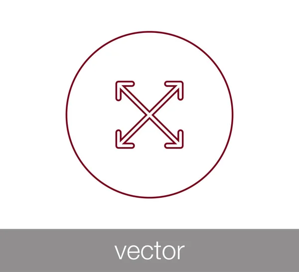 Mover icono de símbolo . — Archivo Imágenes Vectoriales