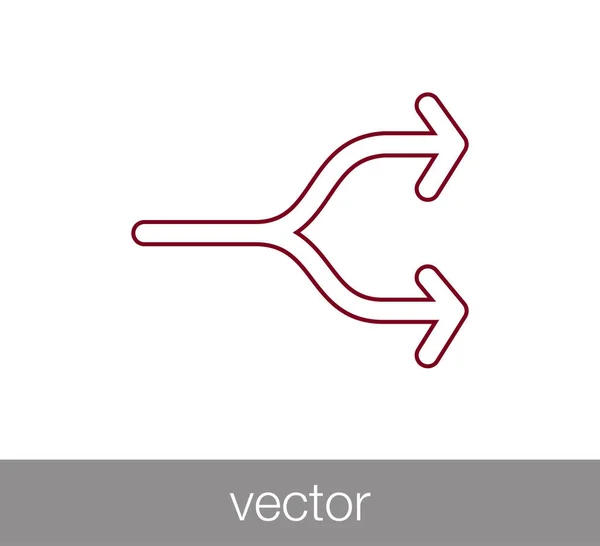 Mélanger l'icône plate — Image vectorielle