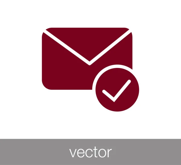 Ícone simples e-mail —  Vetores de Stock