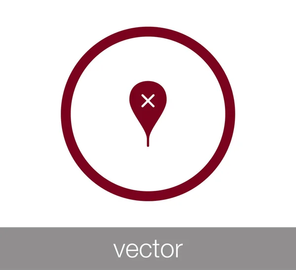 Pin-Symbol — Stockvektor