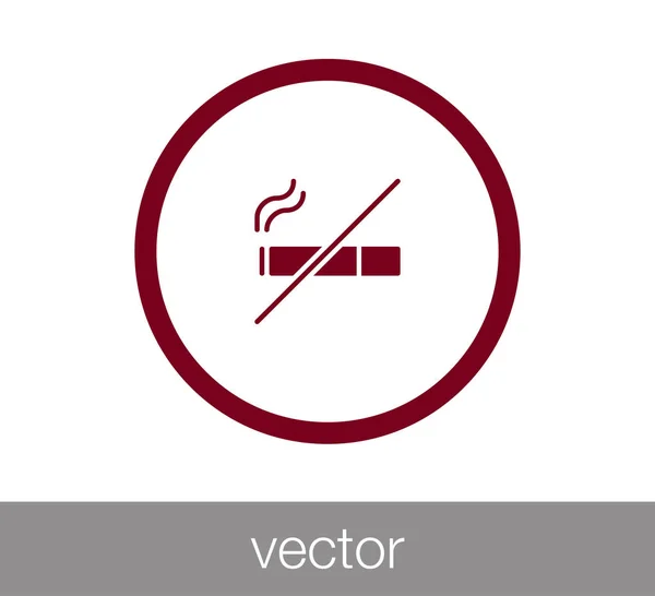 No fumar signo icono — Vector de stock