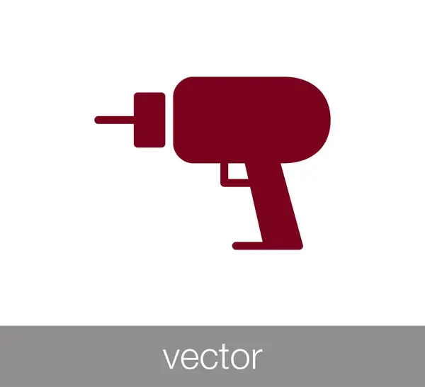 Ícone de broca elétrica —  Vetores de Stock