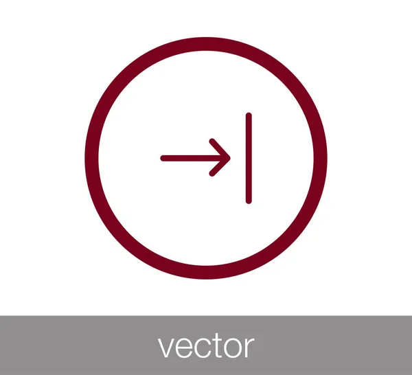 Siguiente símbolo icono . — Vector de stock