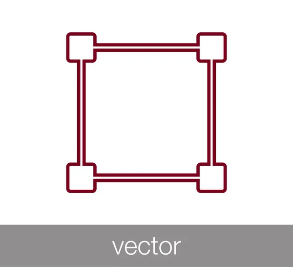 Icono de área seleccionada — Vector de stock