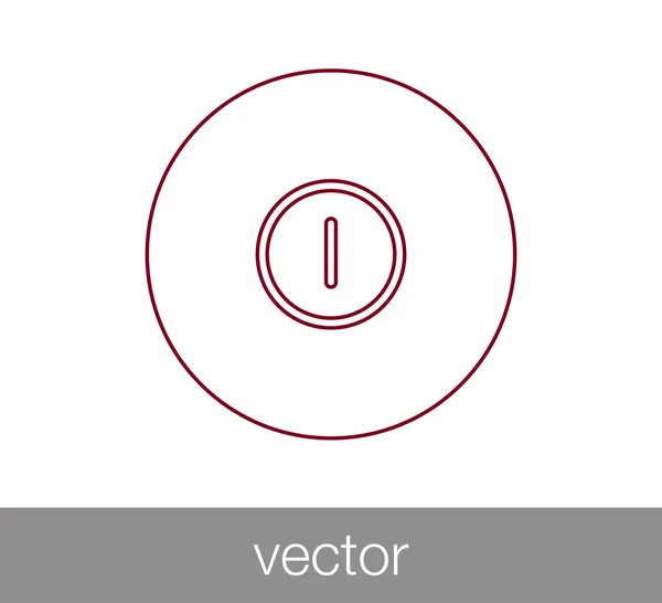 Icono de símbolo de poder . — Vector de stock