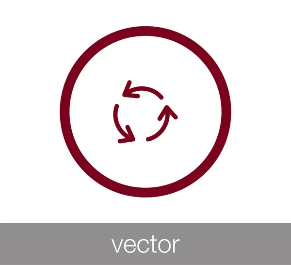 Recargar icono de símbolo . — Vector de stock