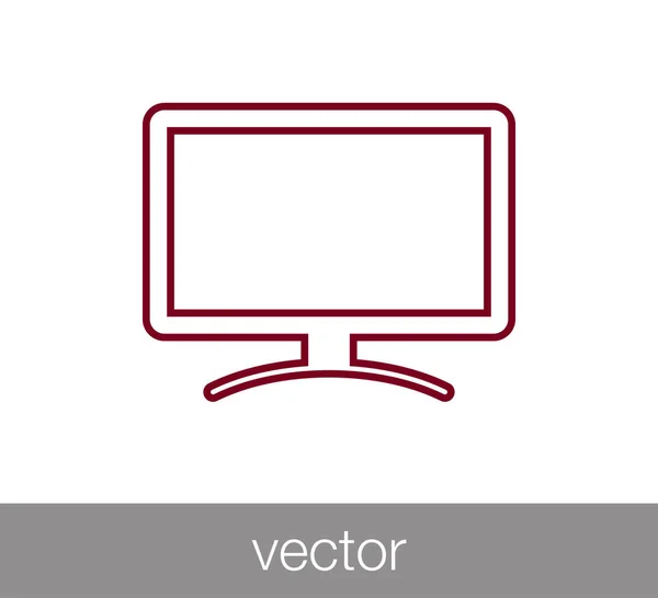 Mostrar icono plano . — Vector de stock