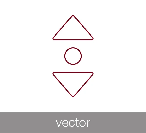 Jednoduché ikony posun — Stockový vektor