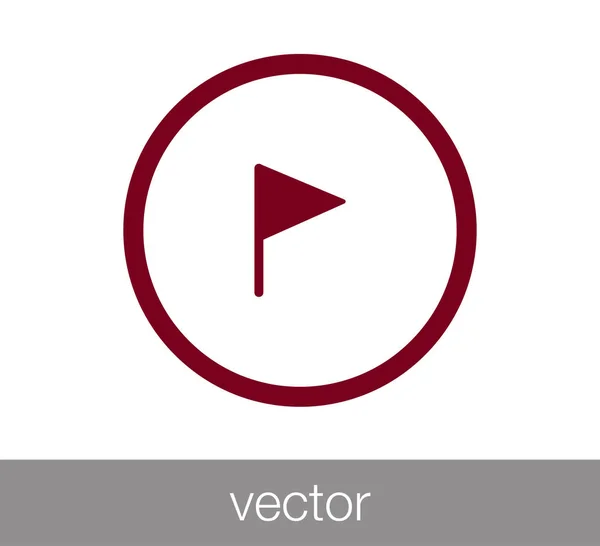 Marcador icono simple — Vector de stock