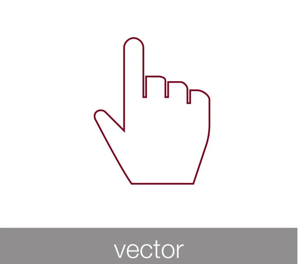 Touch gebaar-pictogram — Stockvector