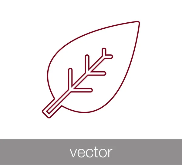 Ilustração ícone folha . —  Vetores de Stock