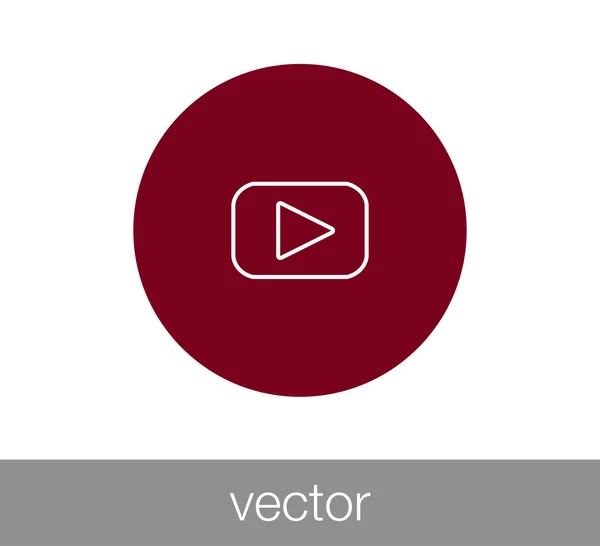 Play web icon. — Stock Vector