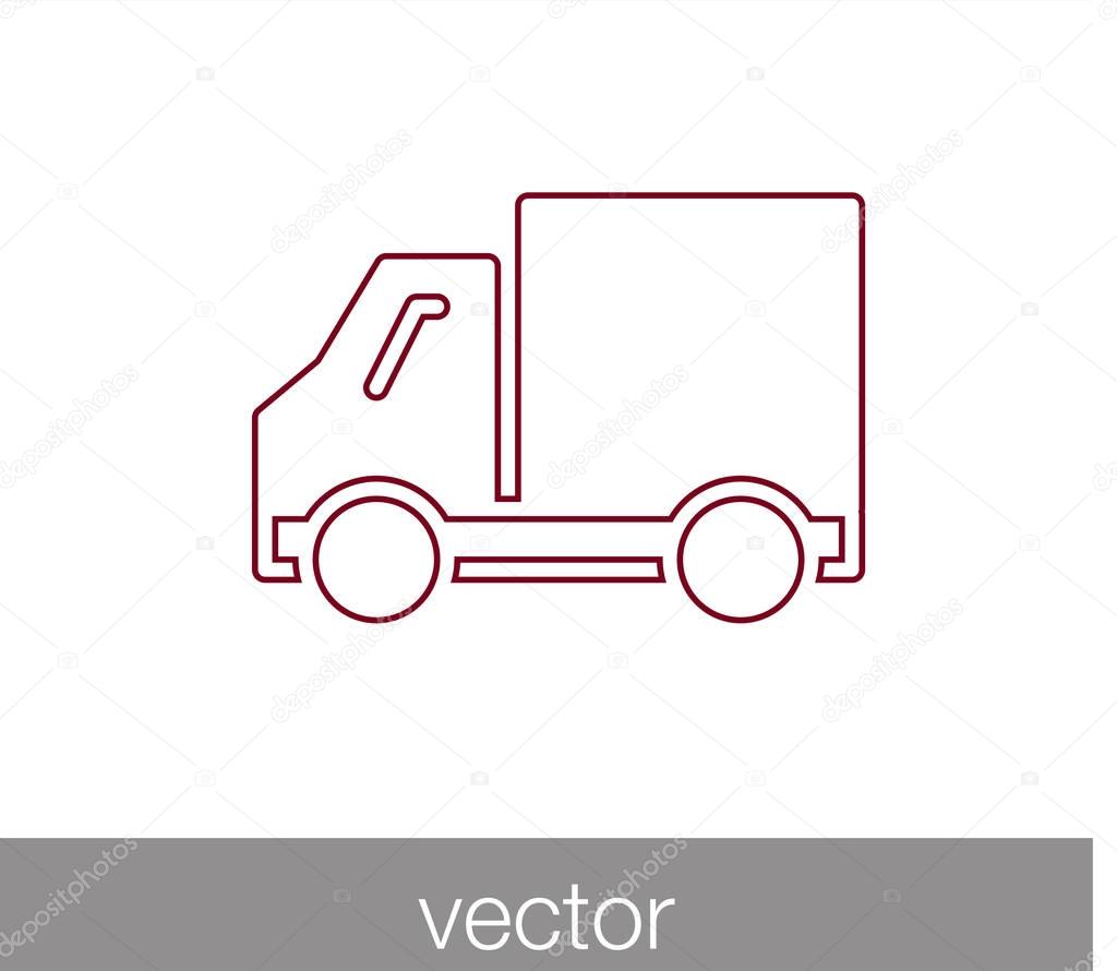 delivery truck web icon
