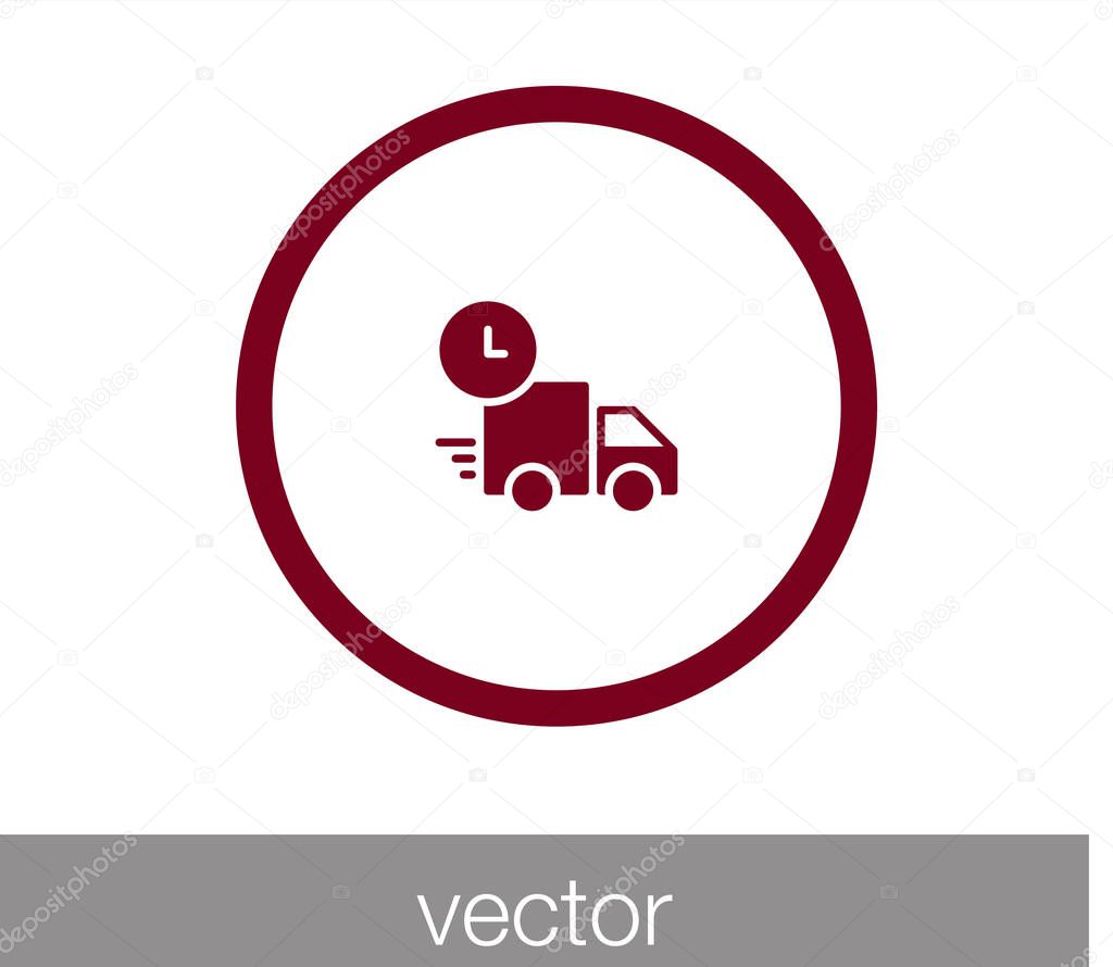 delivery truck web icon
