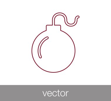 yuvarlak bomba simgesi