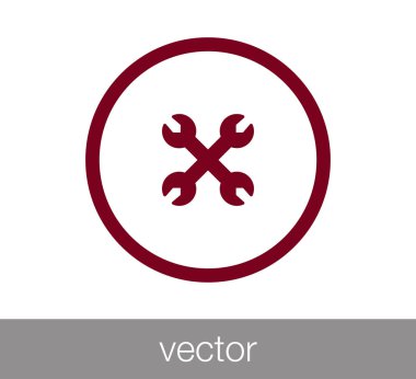 Çapraz anahtarı simgesini.