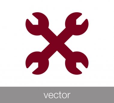 Çapraz anahtarı simgesini.