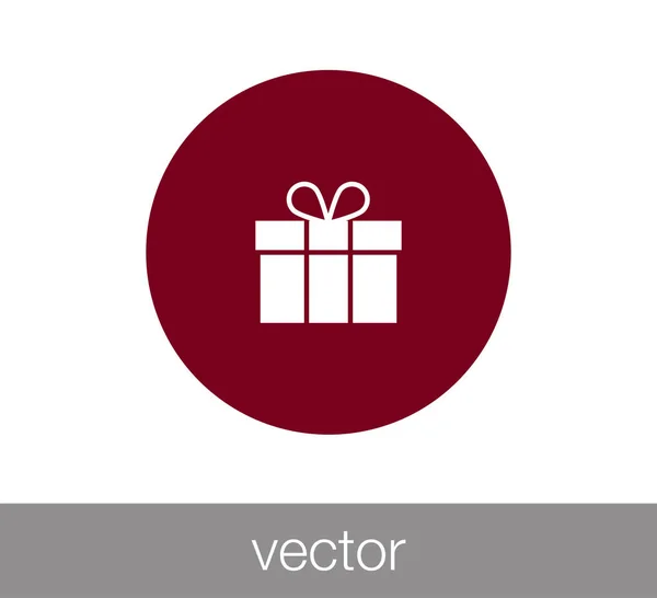 Geschenkbox-Symbol. — Stockvektor