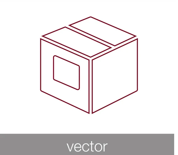 Ícone de caixa de carga — Vetor de Stock