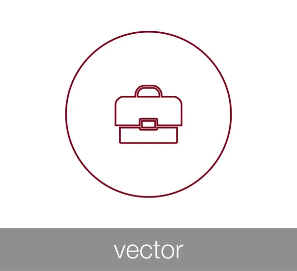Web-Ikone mit Aktentasche. — Stockvektor