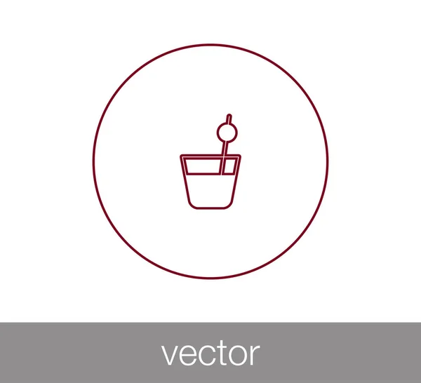 Design dell'icona del cocktail — Vettoriale Stock